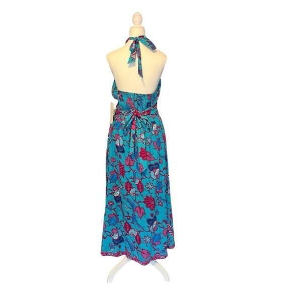 Caroline Constas Blue and Pink Floral Maxi Dress - Picture 7 of 10